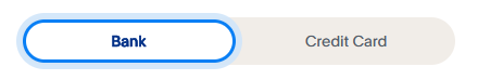 paypal bank or creditcard